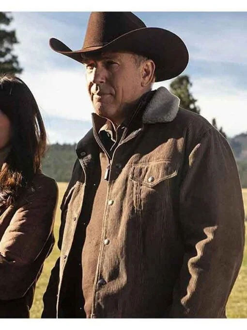 Yellowstone Kevin Costner Corduroy Jacket