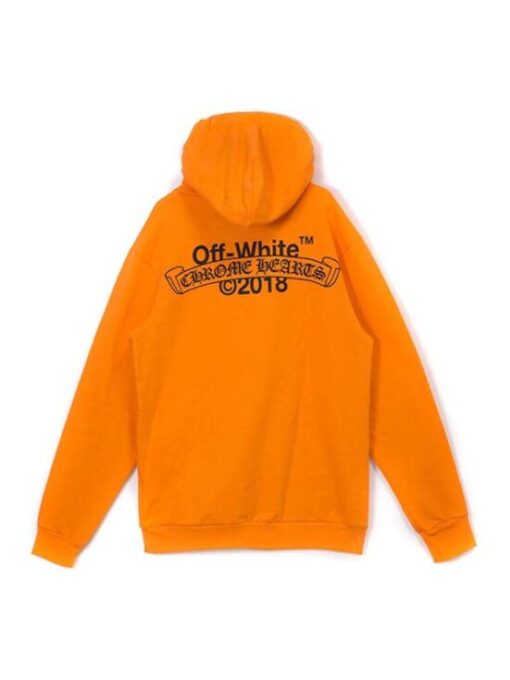 Orange Off-White x Hoodie