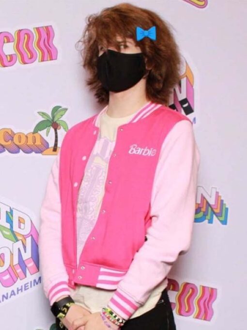 VidCon 2023 Ranboo Pink Barbie Varsity Jacket
