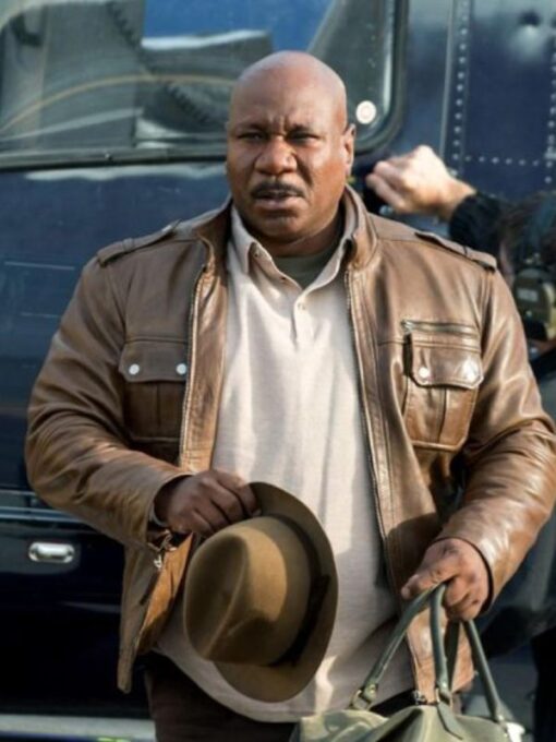 Mission Impossible 5 Luther Stickell Brown Leather Jacket