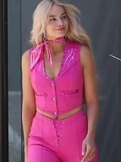 Barbie 2023 Margot Robbie Pink Vest