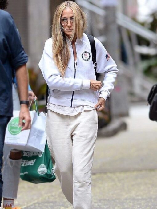 Sarah Jessica Parker USA Olympics Jacket