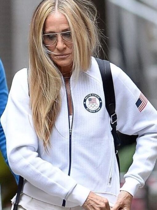 Sarah Jessica Parker USA Olympics Jacket