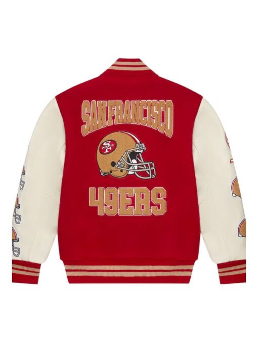 OVo X NFL San Francisco 49ers Bomber Red Varsity Jacket