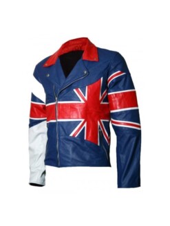 UK Union Jack Flag Leather Jacket