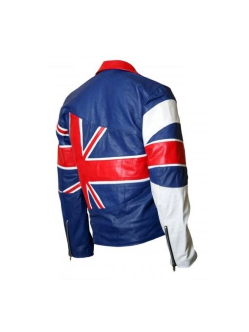 Men’s UK Union Flag Leather Jacket