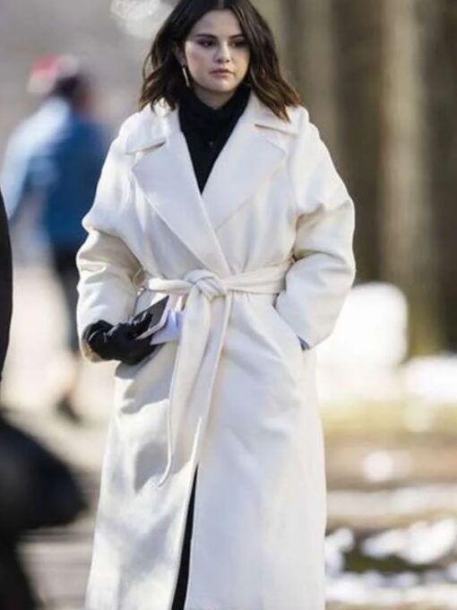 Only Murders in the Building S03 Mabel Mora White Trench Coat