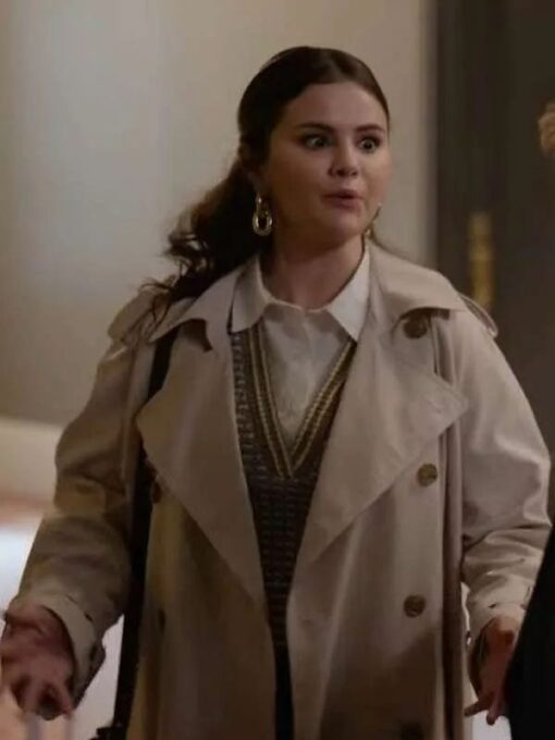 Only Murders in the Building S03 Mabel Mora White Trench Coat
