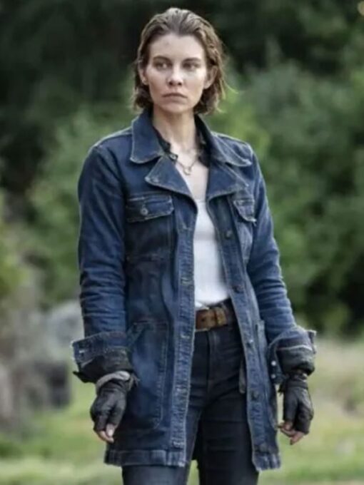 The Walking Dead City Lauren Cohan Blue Coat