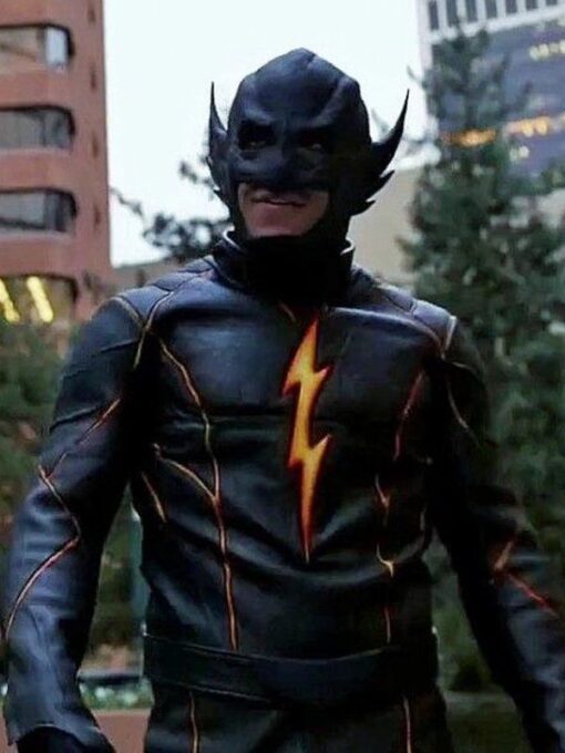 The Flash Rival Black Racer Leather Jacket