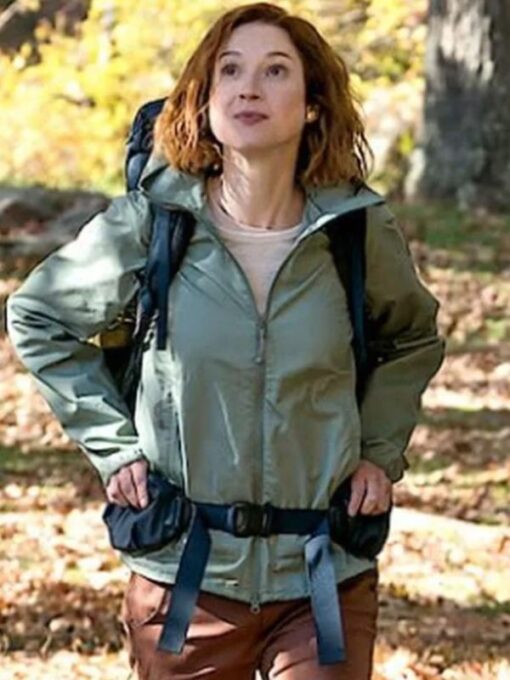 Happiness for Beginners 2023 Ellie Kemper Green Jacket