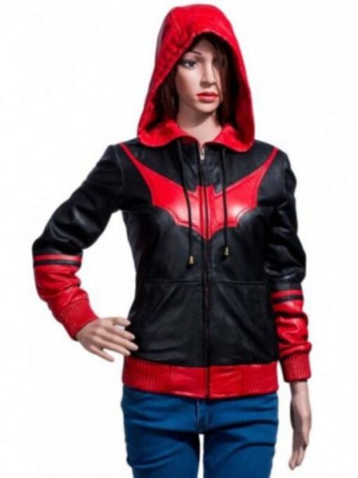 Batwoman Kate Kane Hooded Leather Jacket