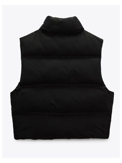 Wednesday Addams 2022 Black Puffer Vest