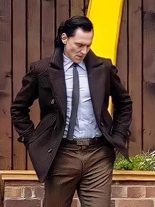 Loki Season 2 Tom Hiddleston Wool Brown Peacoat