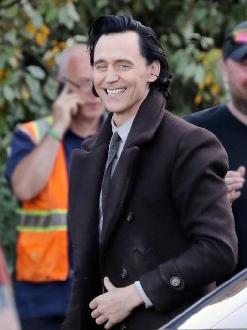 Loki Season 2 Tom Hiddleston Wool Brown Peacoat