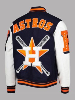 Houston Astros Pro Standard Mash Up Logo Varsity Jacket