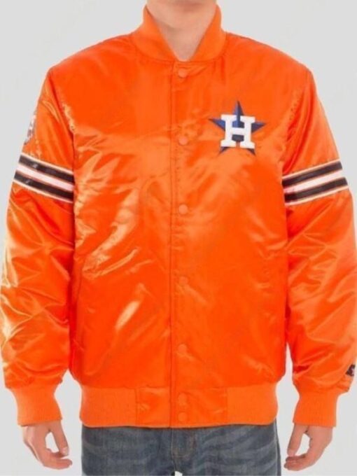 Astros Houston Orange Satin Jacket