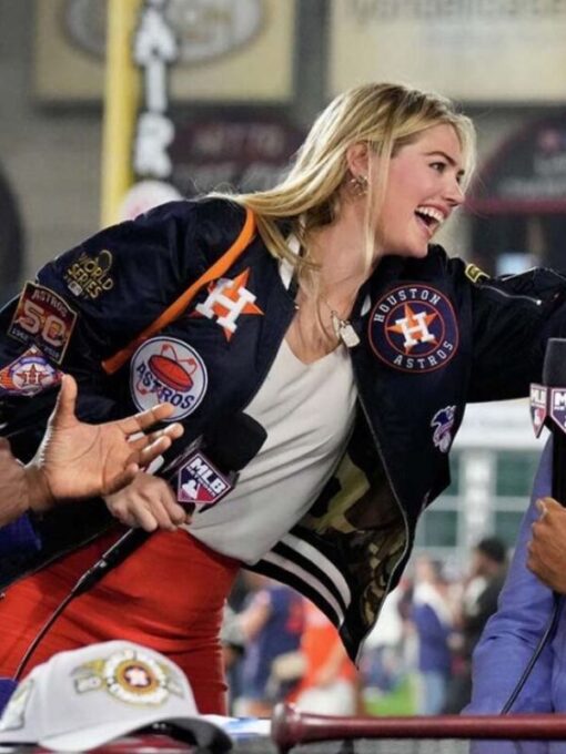 Astros Kate Upton 2022 World Series Bomber Jacket