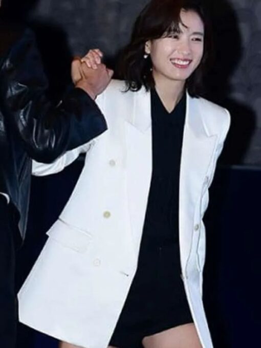 Moving S01 Lee Mi-hyeon White Blazer Coat