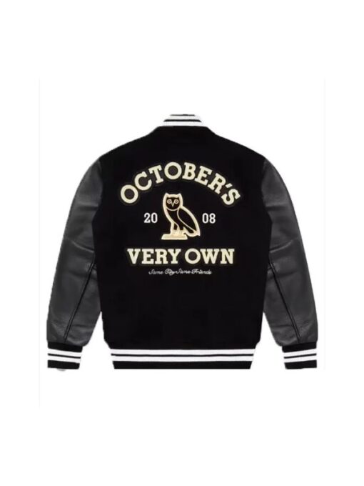 October’s Very Own Collegiate Varsity Black Jacket