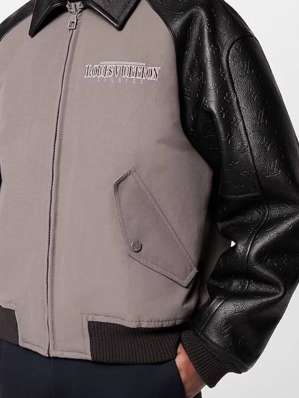 FW22 Louis Vuitton Black Varisty Jacket