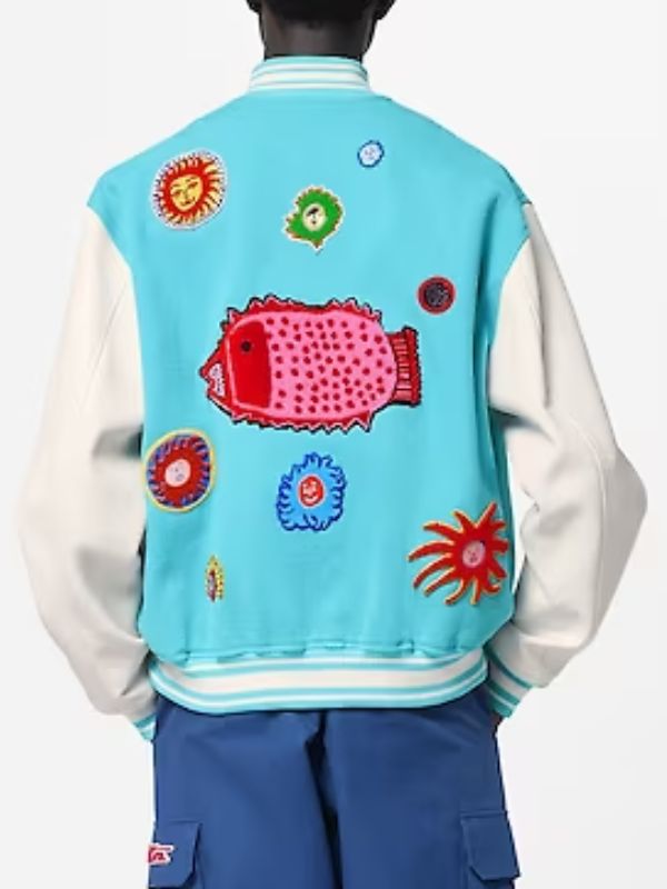 Louis Vuitton Embroidered Faces Varsity Jacket