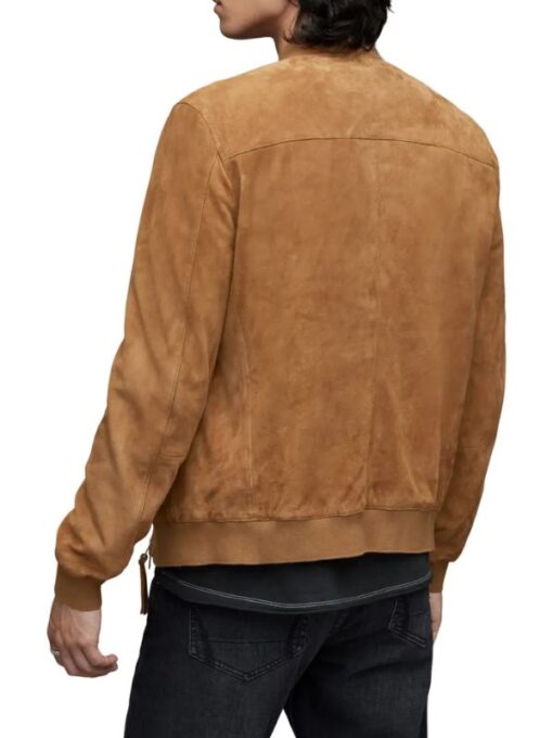 The Night Agent 2023 S01 E01 Peter Sutherland Brown Suede Bomber Jacket