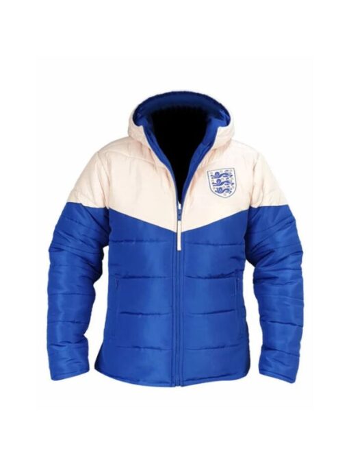 National Football England Lionesses Pink and Blue Puffer Jacket