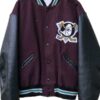 Mighty Ducks Burgundy Wool Varsity Jacket