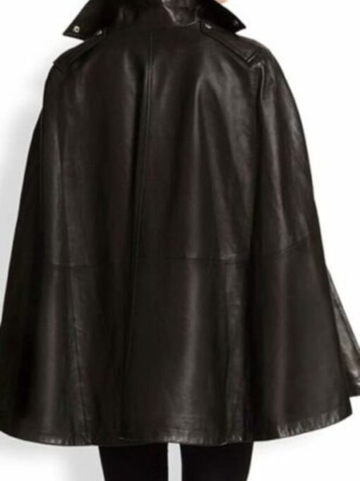 90's Oversized Women Black Biker Leather Jacket
