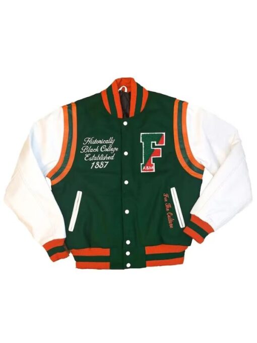 Florida A&M State University Motto Letterman Varsity Jacket