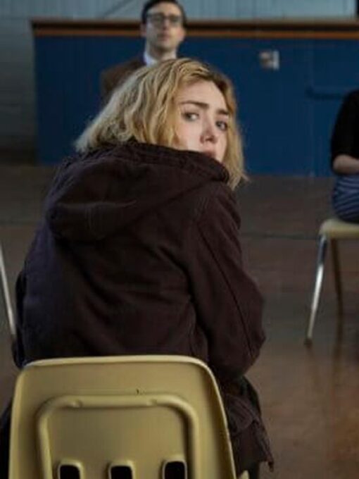 School Spirits S01 Maddie Nears Brown Cotton Hooded Jacket