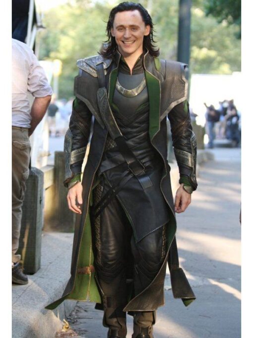 Loki Tom Hiddleston Black Leather Trench Coat