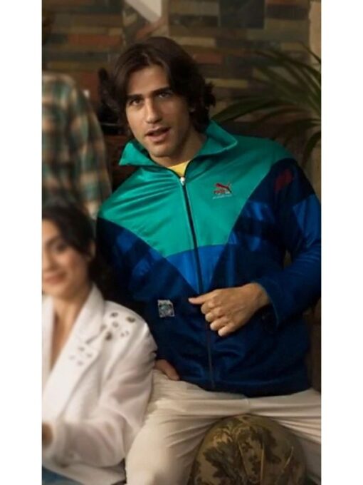 The Persian Version 2023 Jerry Habibi Blue and Green Track Jacket