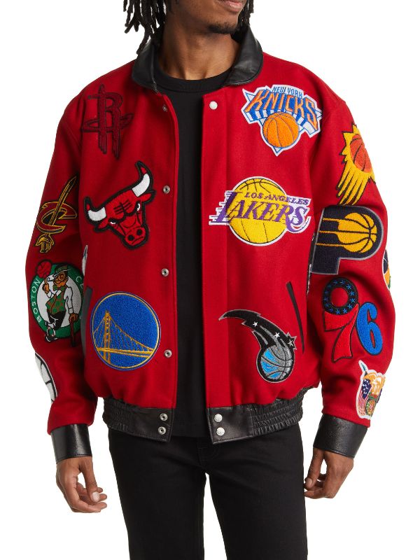 x NBA Collage wool jacket