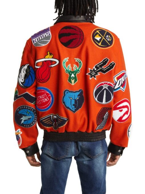 NBA Collage Los Angels Lakers Wool Blend Jacket
