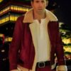Ryan Reynolds Spirited Clint Briggs Red Shearling Jacket