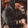 American Rapper iHeartRadio Eminem Black Bomber Jacket