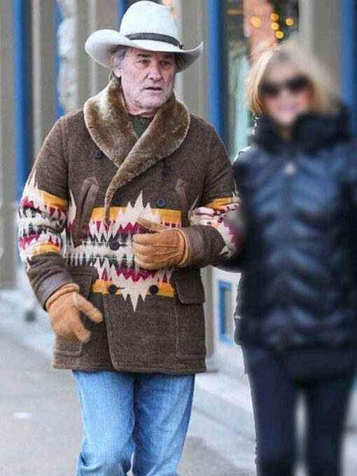 The Christmas Chronicles 2 Kurt Russell Shearling Brown Coat