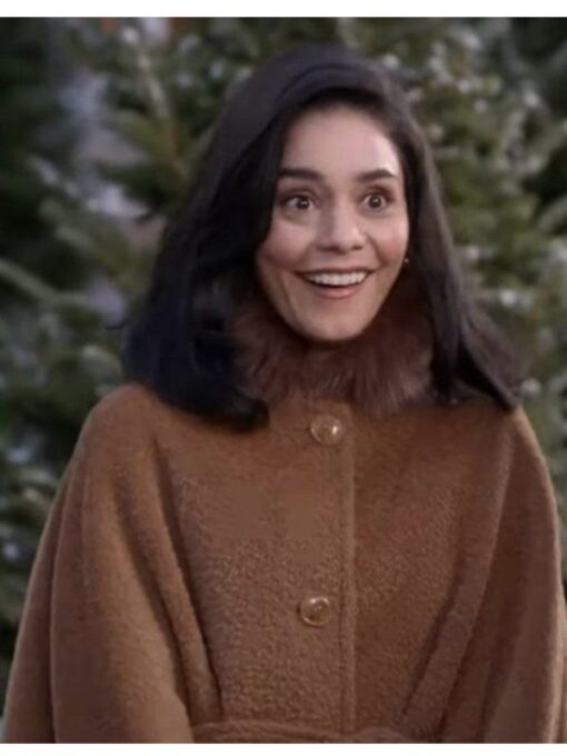 The Knight Before Christmas Vanessa Hudgens Brown Cape Coat