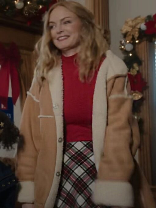 Best Christmas Ever 2023 Heather Graham Leather Jacket