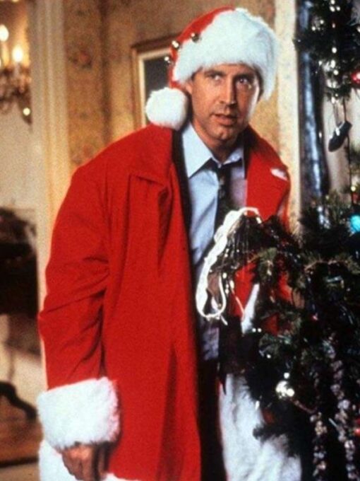 Chevy Chase National Lampoon's Christmas Vacation Clark Red Santa Costume Coat
