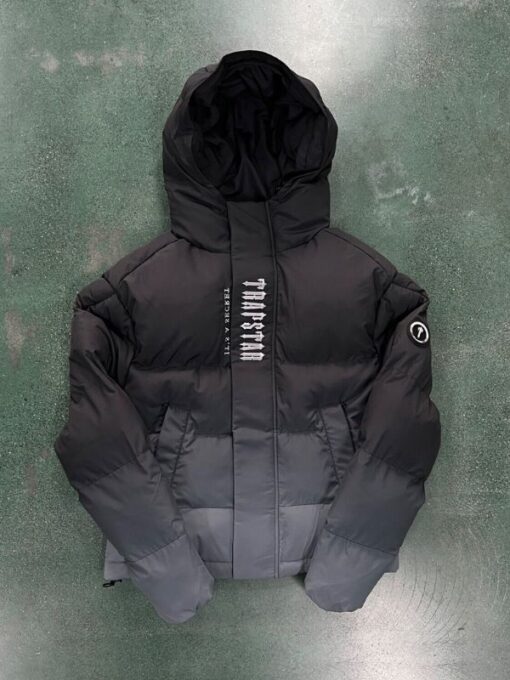 TD Puffer Black Hooded Jacket