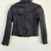 Samantha Cropped Scuba Leather Jacket