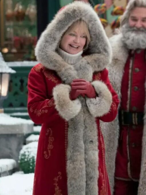 Goldie Hawn The Christmas Chronicles 2 Mrs. Claus Red Coat
