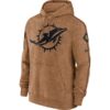 2023 NFL Miami Dolphins Salute To Service Club Brown Hoodie
