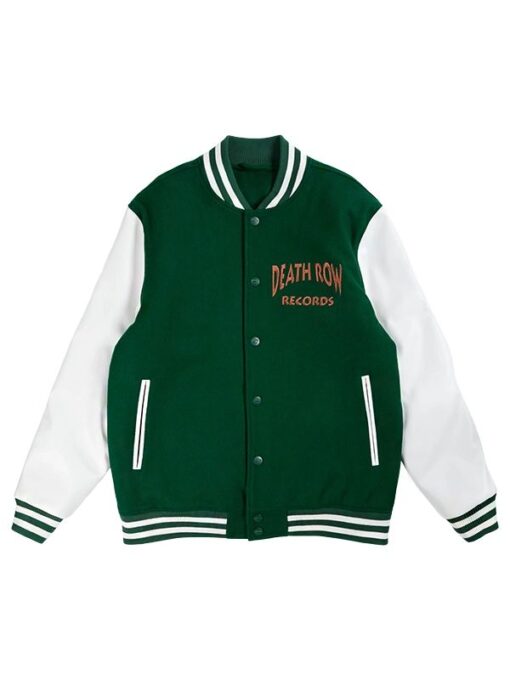 Snoop Dogg Death Row Records Green Paisley Varsity Jacket