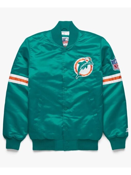 NFL Miami Dolphins Teal Starter Varsity Jacket