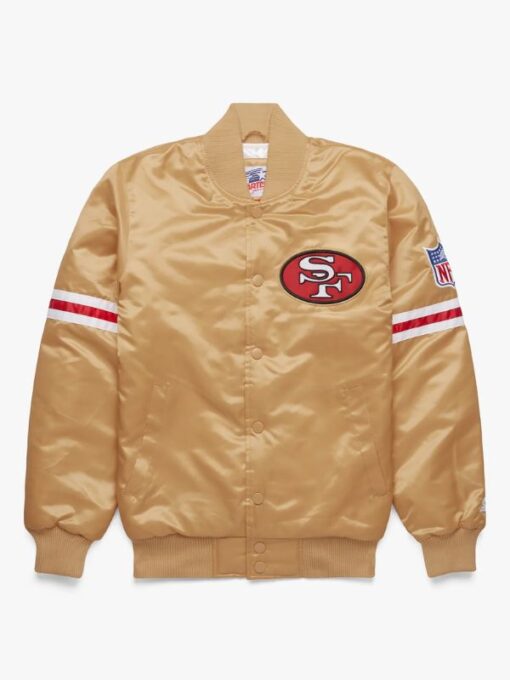 Roman Geike San Francisco 49ers Gold Bomber Jacket