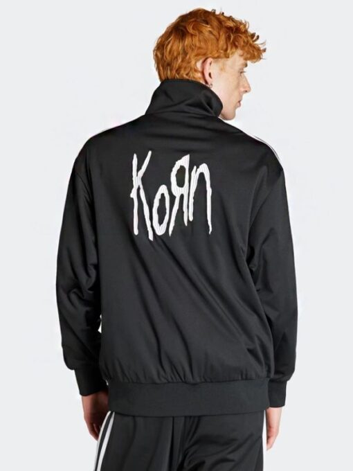 KoRn x Adidas Zip-Up Black Track Jacket